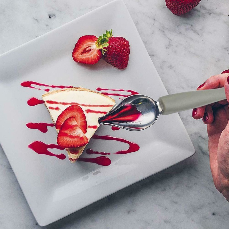 Kreatywna łyżka deco Udekoruj Sushi Narzędzie robić rysowania żywności Projekt sos ubieranie się talerz Deser Piekarnictwo Ciasto Gastronomia molekularna Łyżki
