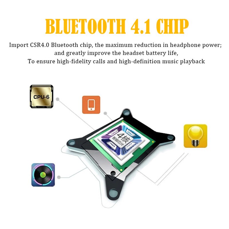 Auriculares Bluetooth 4,2 Con banda para el cuello, auriculares inalámbricos magnéticos estéreo para música, auriculares metálicos con micrófono para todos los teléfonos