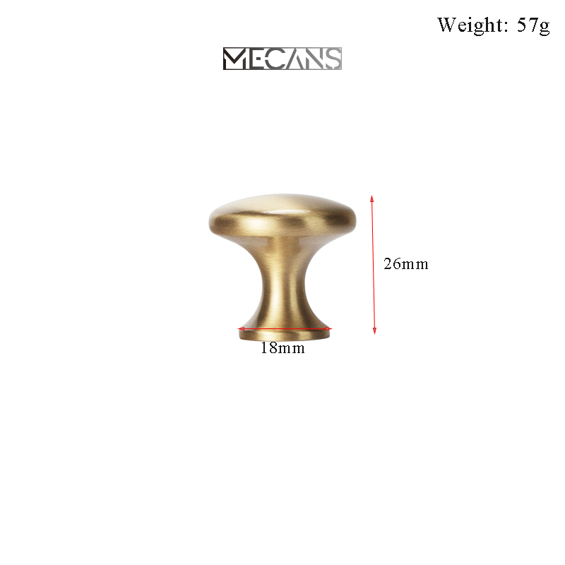 MECANS moderner Goldknopf aus reinem Kupfer, Küchenschrankgriffe, Schranktürgriffe, Schubladenknöpfe, Durcheinander, Möbelgriff-Hardware-