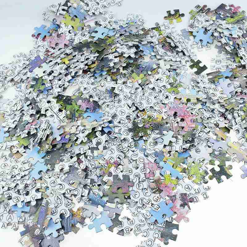1000 Stuks Van Sterrenhemel Landschap Australië Stad Cartoon Animatie Vliegtuig 1000 Stukjes Papier Puzzels