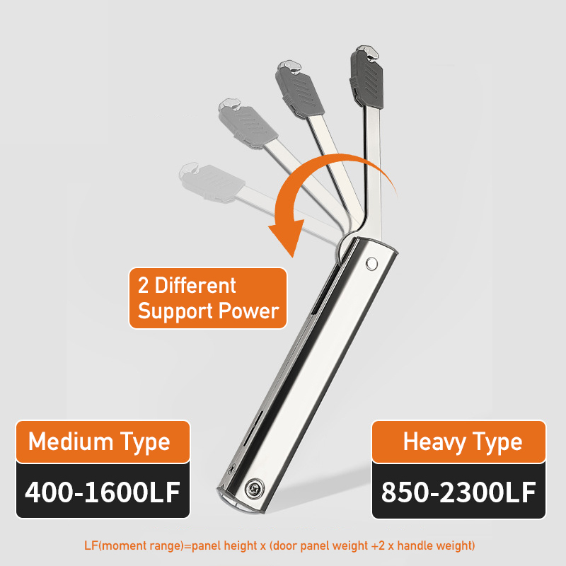 Kraftige hydrauliske kabinethængsler vippe- og dørstop ved viljestøttestang pneumatisk pneumatisk stangfjederstøtte