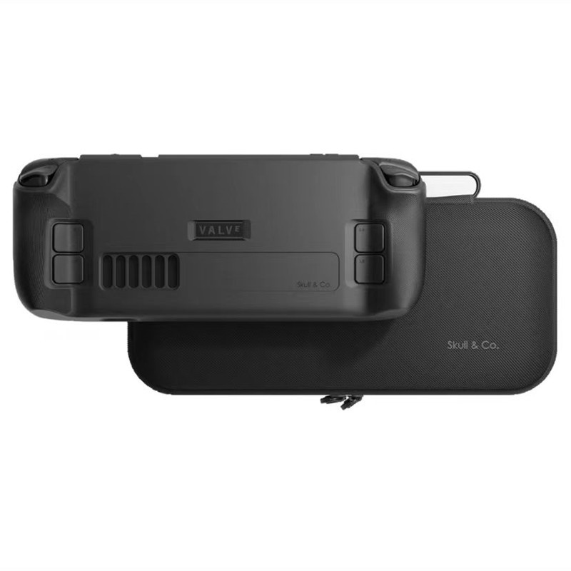 Skull & Co. GripCase Étui de protection SD Housse debout Coque en matériau souple pour Steam Deck Étui EDC Sac de transport pour Steam OLED: Or