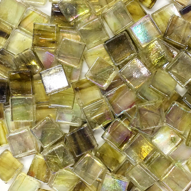 50pcs Multicolor Glass Mosaic Tile Square Ceramic Mosaic Tiles DIY Arts Crafts Making Material: 3