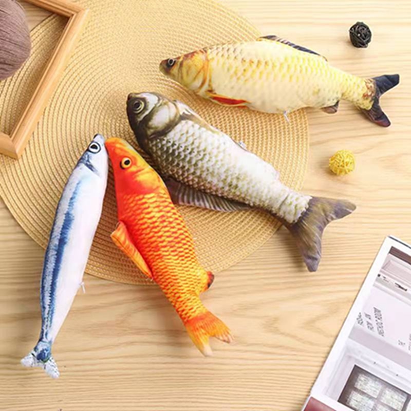 Cat Toy Fish Shape Bite Resistant Catnip Cat Toy Pet Chew Toys Pet Interaction Supplies Cat Favors1pc