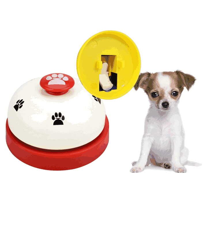 Sonnerie pour animal de compagnie, impression d&#39;empreinte de pas, couleur assortie, amusante, pour chien