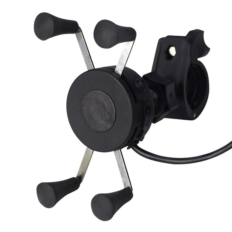 Waterproof Mount Bracket Motorcycle Phone Holder USB Charger Bike Mobile Motocross USB Charger Mobile Moto Phone Holder Stand