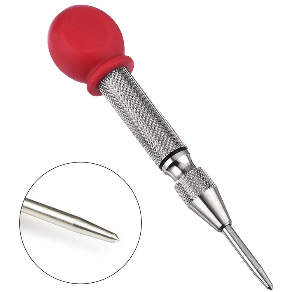 3pcs Automatic Center Pin Punch Spring Loaded Marking Starting Holes Tool Wood Press Dent Marker Woodwork Tool Drill Bit