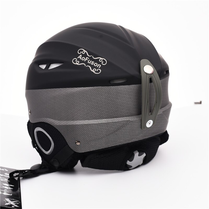 Skihelm bril dubbele lagen anti-condens groot zicht snowboard bril dames heren winter warme sporthelm ski-uitrusting set