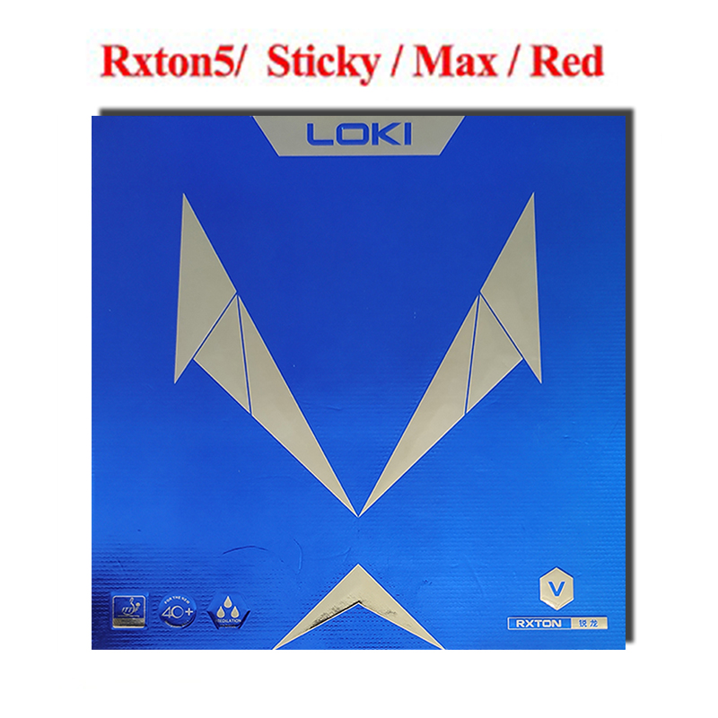 LOKI RXTON Table Tennis Rubber ITTF Approved Red Pimples-in Hard Sticky Ping Pong Rubber Sponge for Fast Attack/Loop/Control: 1pc Rxton5 Red