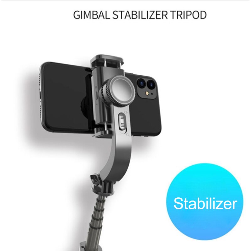 Asta Selfie Bluetooth Treppiede - Stabilizzatore Gimbal, PTZ Anti-shake, Estensibile Pieghevole, per Telefoni 4-6.2"