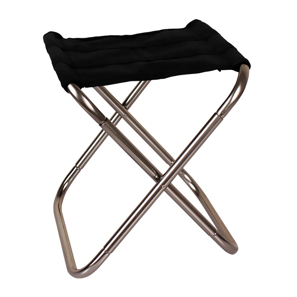 Sammenklappelig fiskestol letvægts picnic campingstol foldbar aluminiumsklud udendørs bærbar let at bære udendørs møbler: C