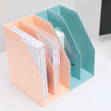 Apprentissage papeterie classeur épaissi en plastique bibliothèque dossier données cadre livre boîte de rangement bureau de bureau