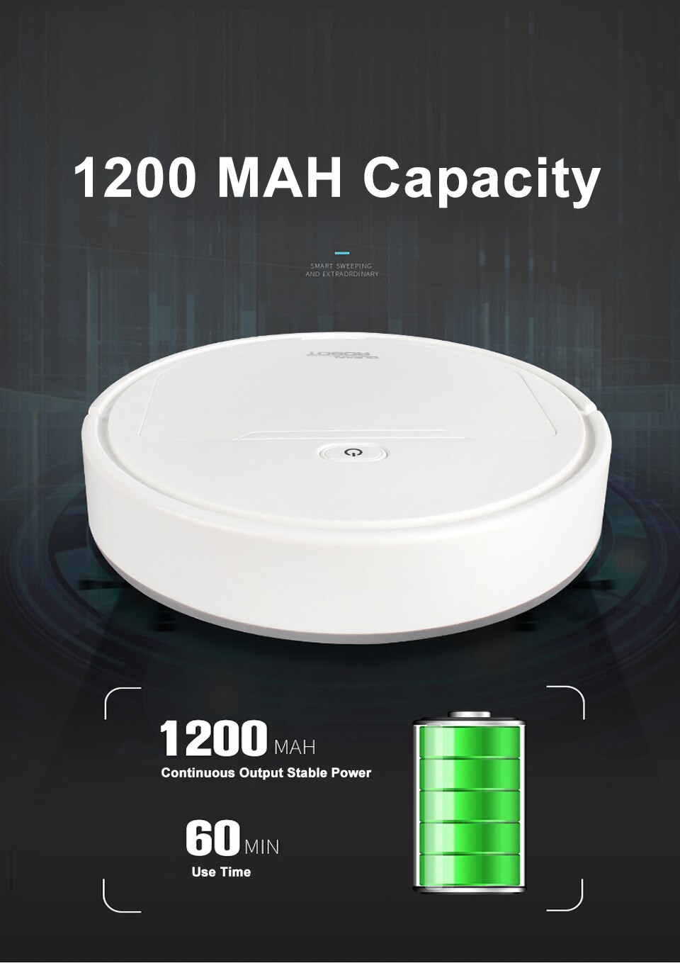 Multifunctionele Smart Stofzuiger Robot Sweep Natte Mop Automatische 3-In-1 Opladen Droog Nat Vegen Vacuum Cleaner1800Pa