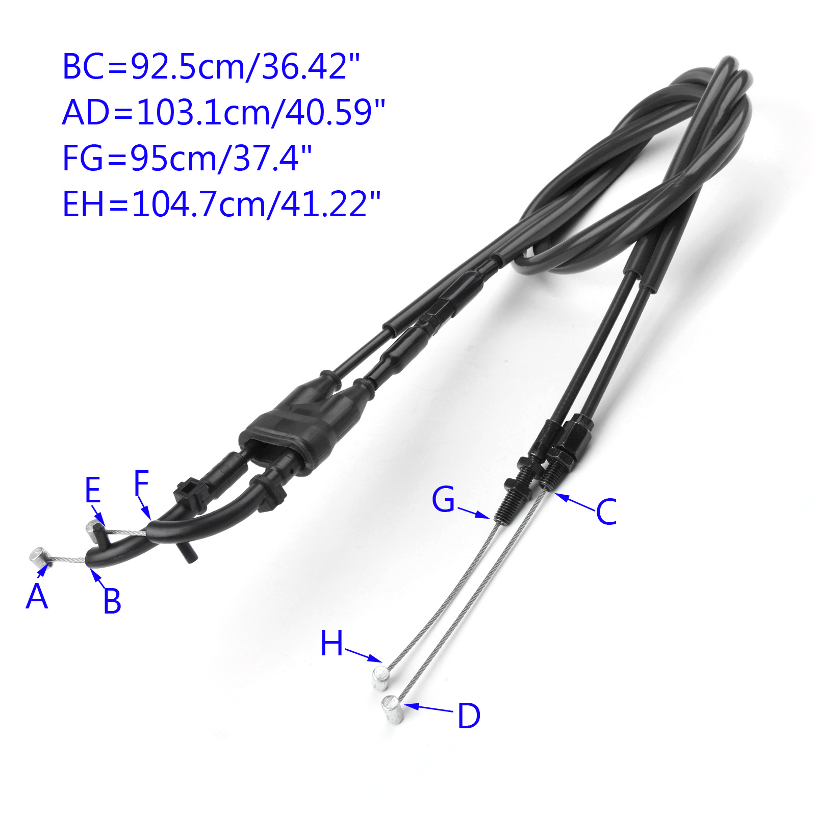 Artudatech Throttle Cable Push/Pull Wire Line Gas For Yamaha MT-07 MT07