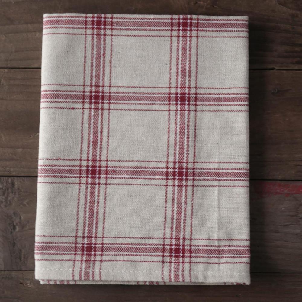 Cotton Table Napkin Plaid Cloth Napkins Striped Checkered Tea Towel Kitchen Dinner Restaurant Food Photography Prop: Red Large Plaid