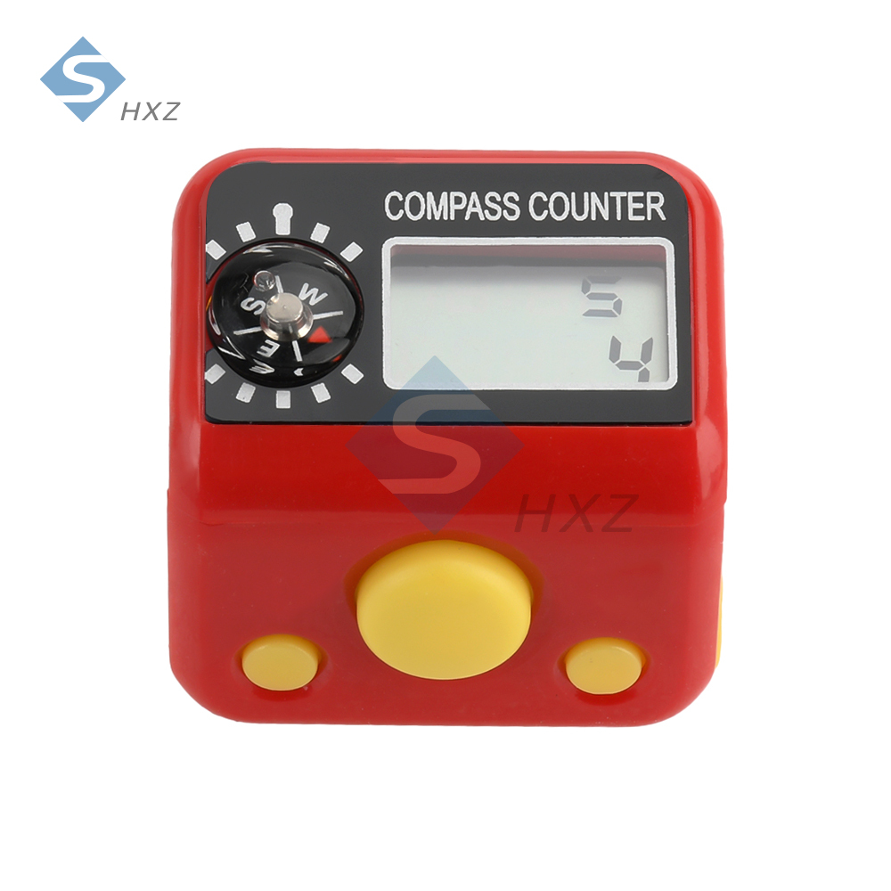 Contador de dedo con conteo de 5 dígitos, 0-99999, tipo anillo portátil, pantalla Digital Manual electrónica, contador de botones para almacén: Lavanda
