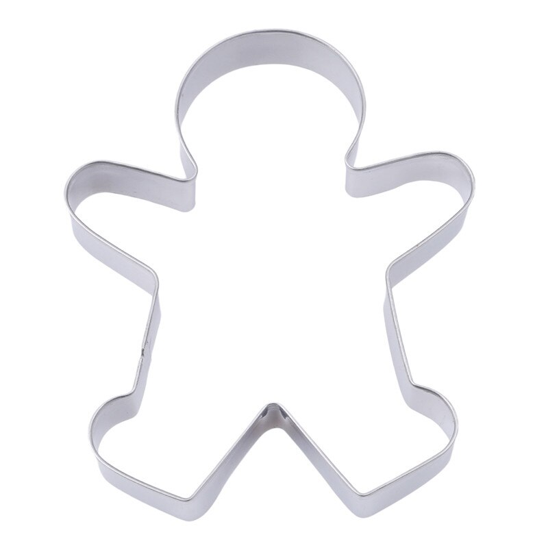 Rvs Cookie Cutter Mold Cookie Cutter Metalen Jongen Meisje Pak Cake Rijst Gegoten Gingerbread Man 3 stuks