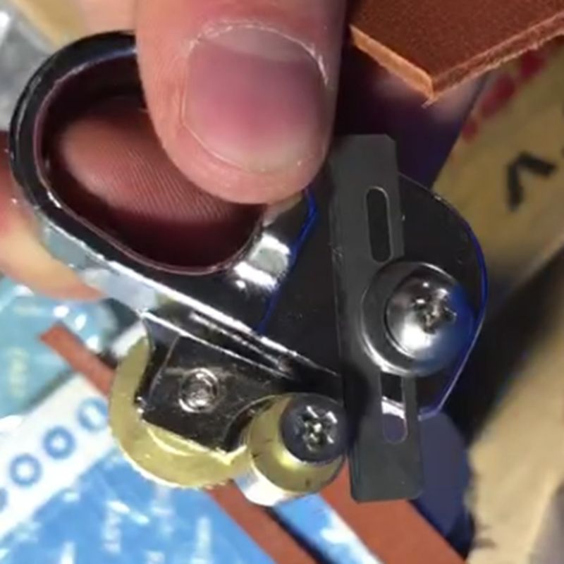 WUTA Lederen stansgereedschap, 3e generatie professionele lederen stansset, verwisselbare inzetstukken voor diamant, olijven, ronde gaten (5mm-2 7
