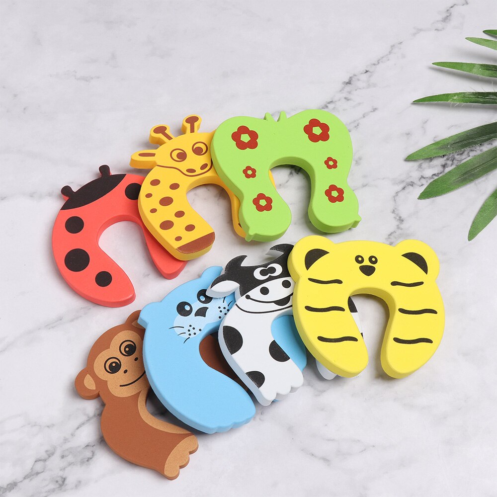 Baby Veiligheid Sloten Kinderen Bescherming Eva C Shape Veiligheid Kabinet Sloten Deur Clip Kids Finger Safe Soft Foam Deurstopper