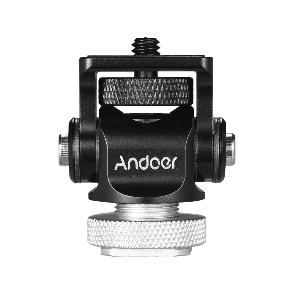 Andoer 180 rotierend Mini Kugelkopf kugelkopf Heißer Blitz Schuh montieren Adapter für DSLR Kamera LED Video Licht Monitor Stativ einbeinstativ