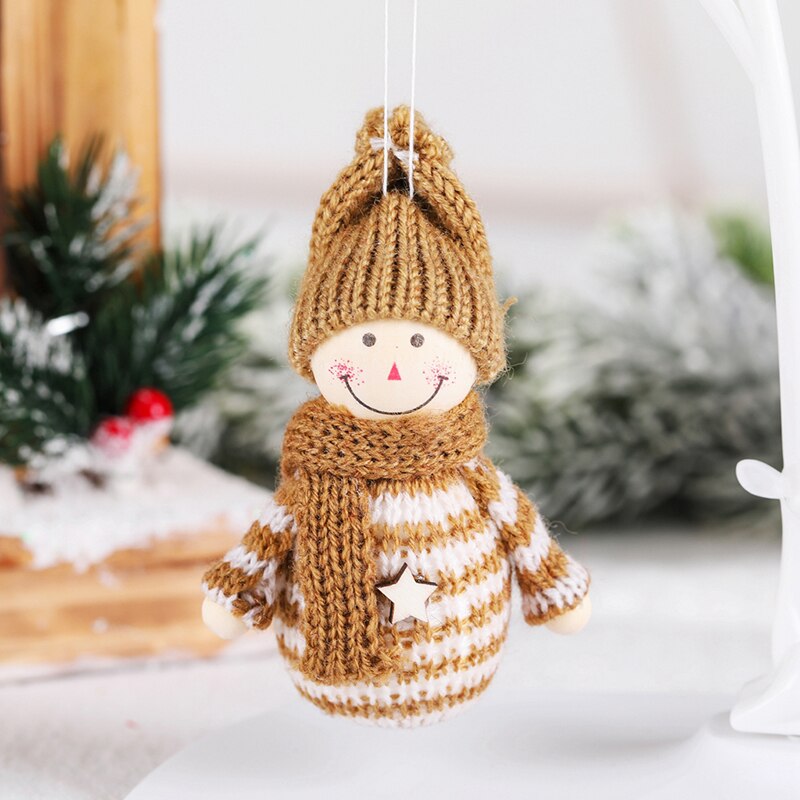 1 pièce mignonne poupée ange de noël ornement d'arbre de noël décoration de noël pour la maison: Co