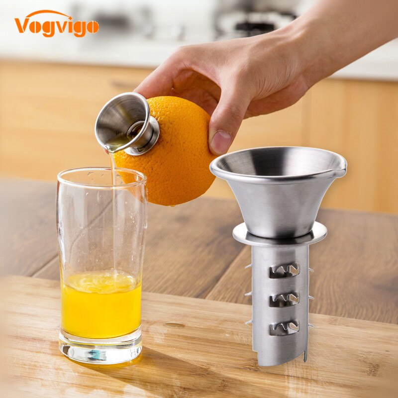 VOGVIGO Mini Juicer Handheld Sap Maker Rvs Manual Squeezer Pers voor Oranje Citroen Citrus Thuis Portable Gebruik