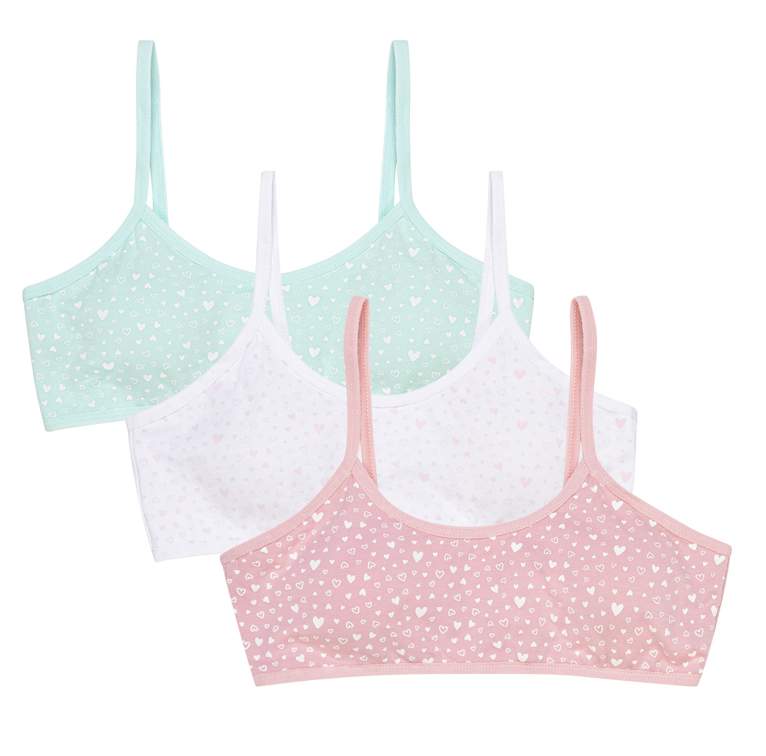 Channo Kind Beha Katoen Basic Top Zonder Hoops Terug Naar School Pack Van 3