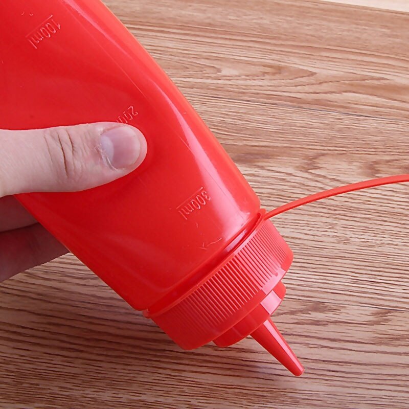 PE environmentally-friendly squeeze sauce bottle squeeze bottle household commercial seasoning squeeze kitchen ketchup needle bo