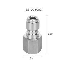 NPT Adapter Set 3/8in Female Male Quick Connect Valve Connector 5000 PSI