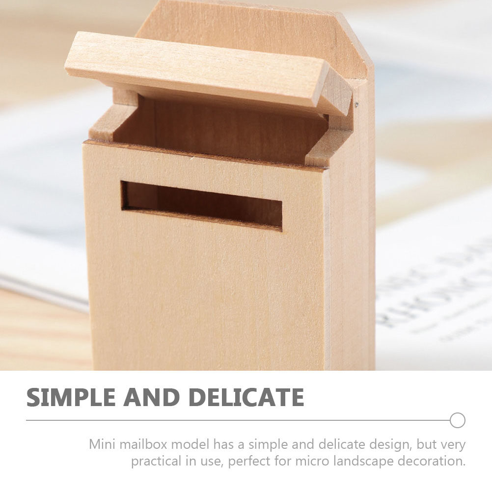 Mini Blanco Brievenbus Model Miniatuur Houten Brievenbus Huis Hout Diy Mini Brievenbus