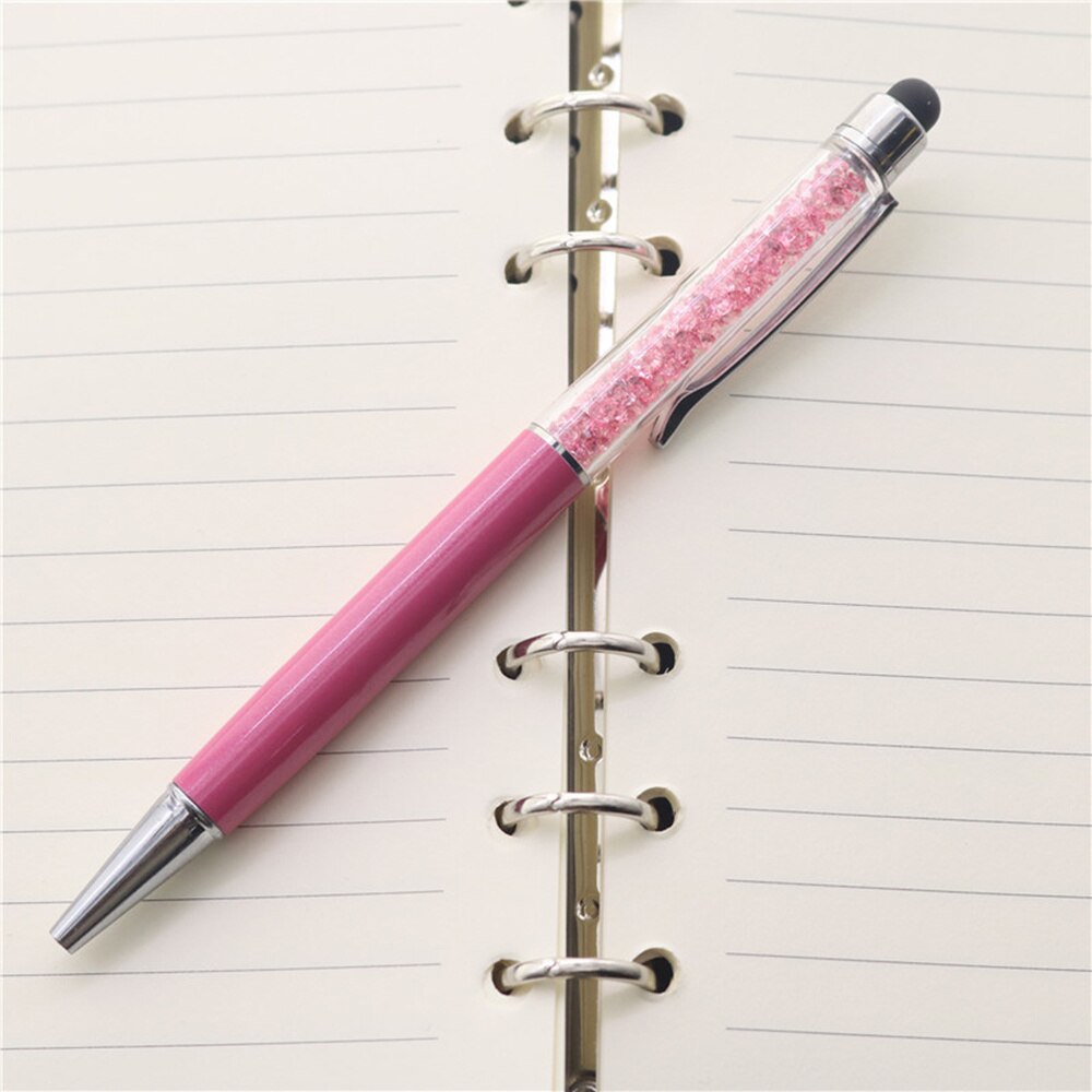 2pcs Stylus Pens 2-in-1 Multi Function Stylish Bling Slim Crystal Diamond Stylus and Ink Ballpoint Pens for All Capacitive Touch