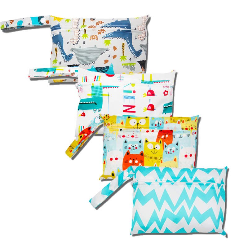 Warmom Wasserdichte Windel Tasche Baby Ausflug Windel Lagerung Tasche Baby Kinderwagen Hängenden Beutel Mehrweg Nass Trocken Tasche Druck Tasche Taschen