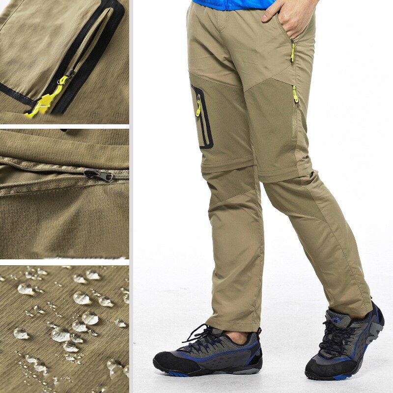 Detachable Male Hiking Pant Fishing Men Long Trouser Trekking Camping Climb Oversized Waterproof Outdoor Warmth Pants