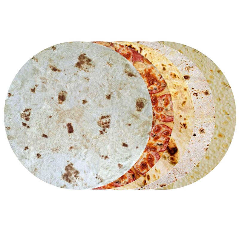 Cobertor de viagem burritos cobertor de farinha gigante tortilla lance cobertor novidade tortilla cobertor para sua família macio e confortável