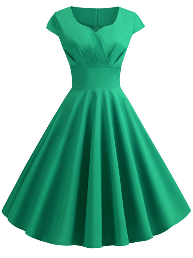 Vestido de verano de de manga corta, Pin Up, Rockabilly