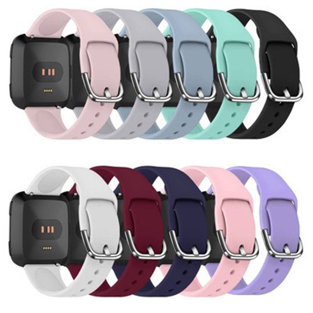 Zachte Sillicone Horloge Band Voor Fitbit Versa/Versa 2 Polsband Vervanging Horloge Band Voor Fitbit Versa 2 Accessoires
