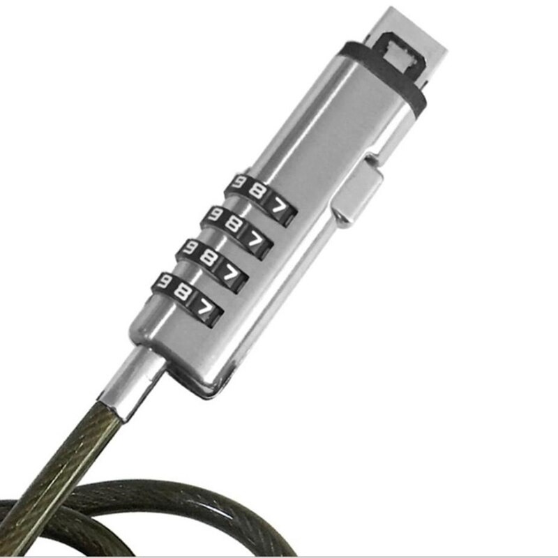 4 digitale universele usb-laptopbeveiligingskabelsloten voor computers