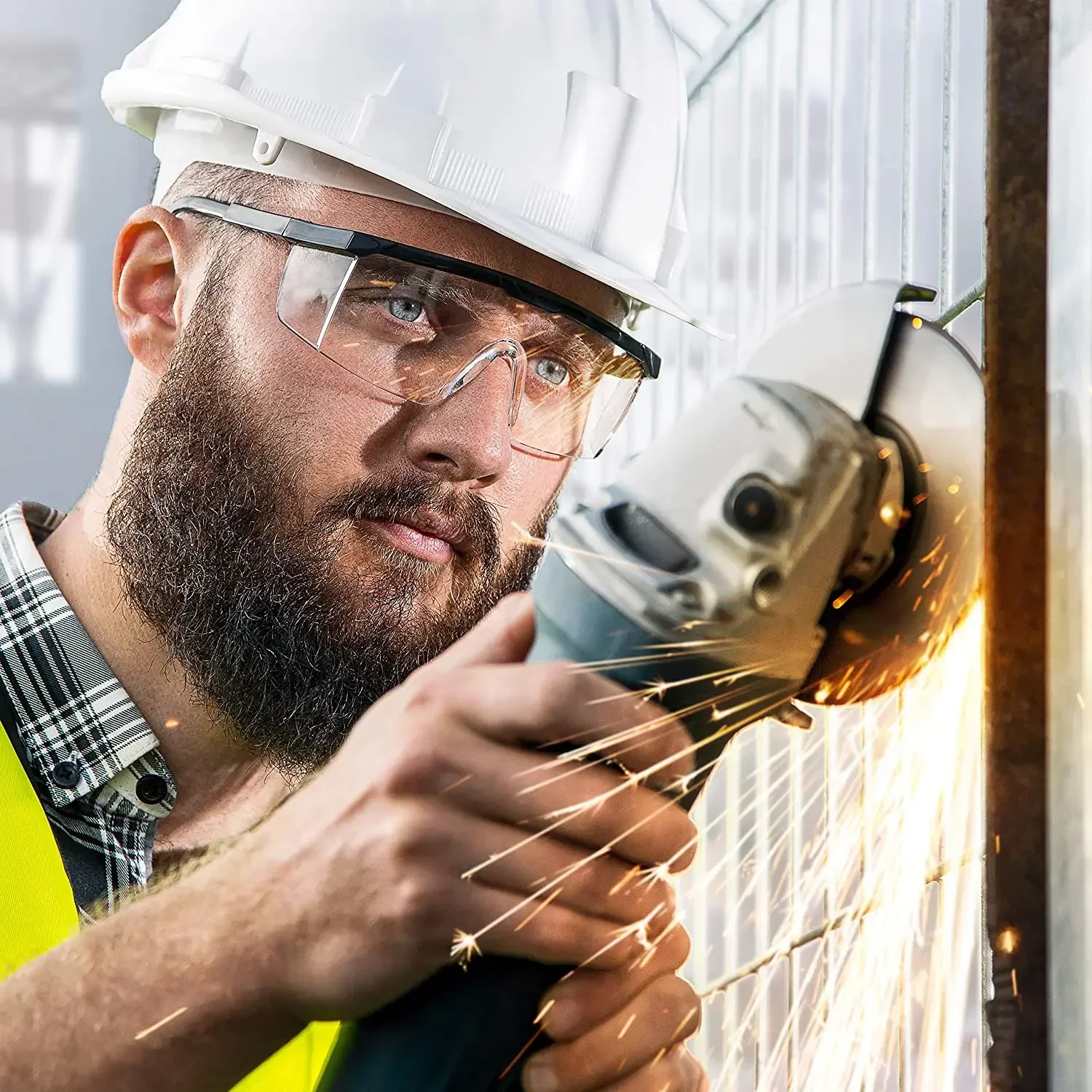 3/10 stk. stænksikre arbejdsbriller øjenbeskyttende laboratoriebriller beskyttende industrielle vind- og støvtætte beskyttelsesbriller cykelbriller