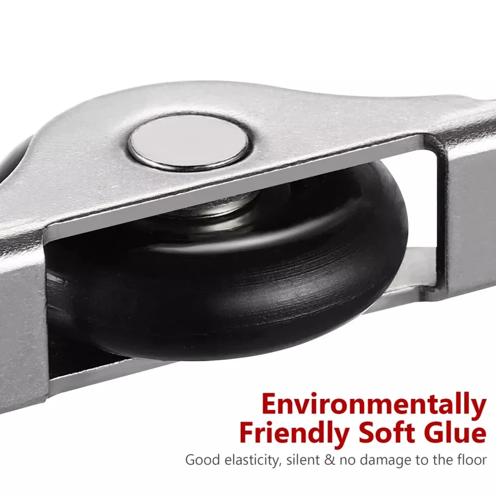 4 pezzi per porta scorrevole con rotelle a rulli, puleggia per armadio, guardaroba, finestra, ruota portante ﻿ Ferramenta per mobili