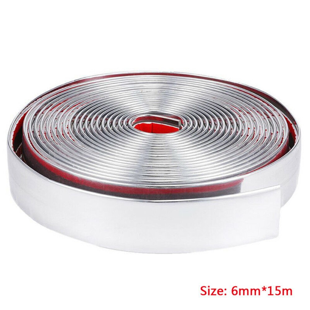 Guard Molding Strip 15M Chrome-plated Protector Door Edge Trim Interior