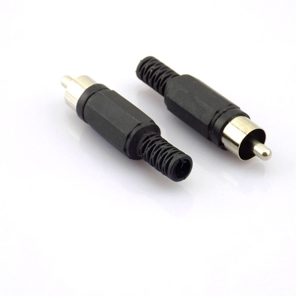 10x BNC RCA Male Adapter Connector AV Plug Jack plastic to Cabling Audio Adapter for CCTV TV video Camera diy Housing W17