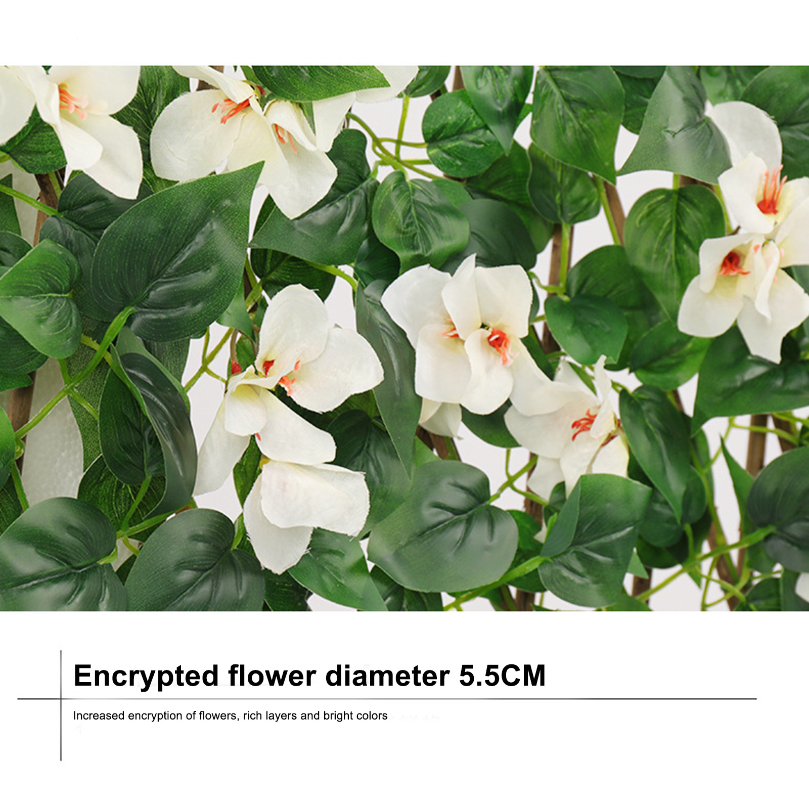 Artificial Simulation Fence Privacy Fence Screen Artificial Hedges Fence Morning Glory Vine Leaf Decoration Patio Decor Garden