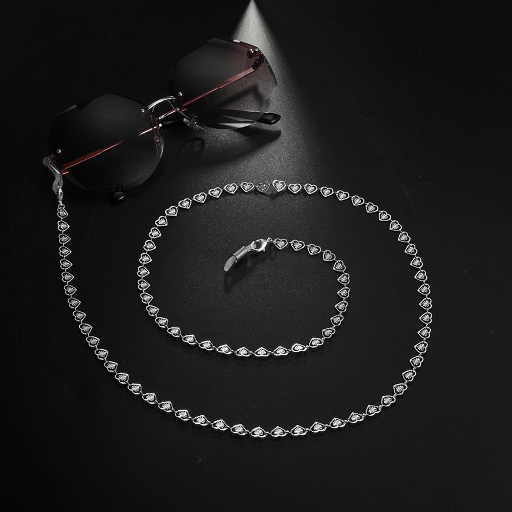 Skyrim Hart Lanyard Bril Kettingen Vrouwen Goud Kleur Anti-Slip Ketting Zonnebril Lezen Brillen Strap Touw Eyewear Cord