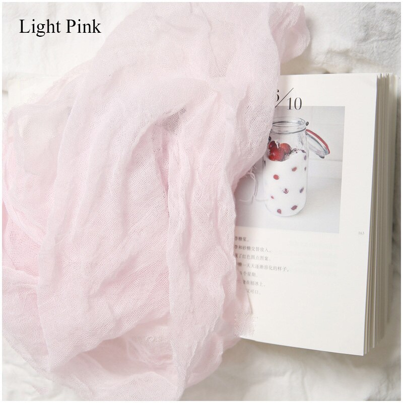 INS Photography Backdrops Cloth Soft Gauze for Beer Drink Fruit Food Photo Background Fotografia DIY Shooting Making Scene Props: Light pink