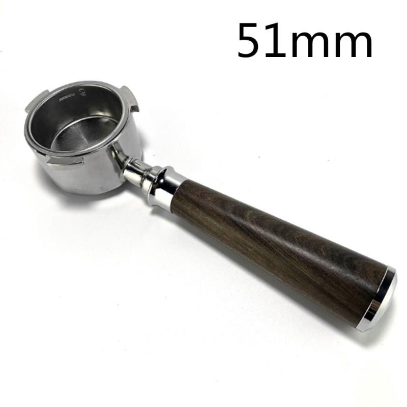 Portafiltro de café sin fondo para filtro 51MM, cesta de reemplazo, accesorios de café para el hogar y la Oficina,