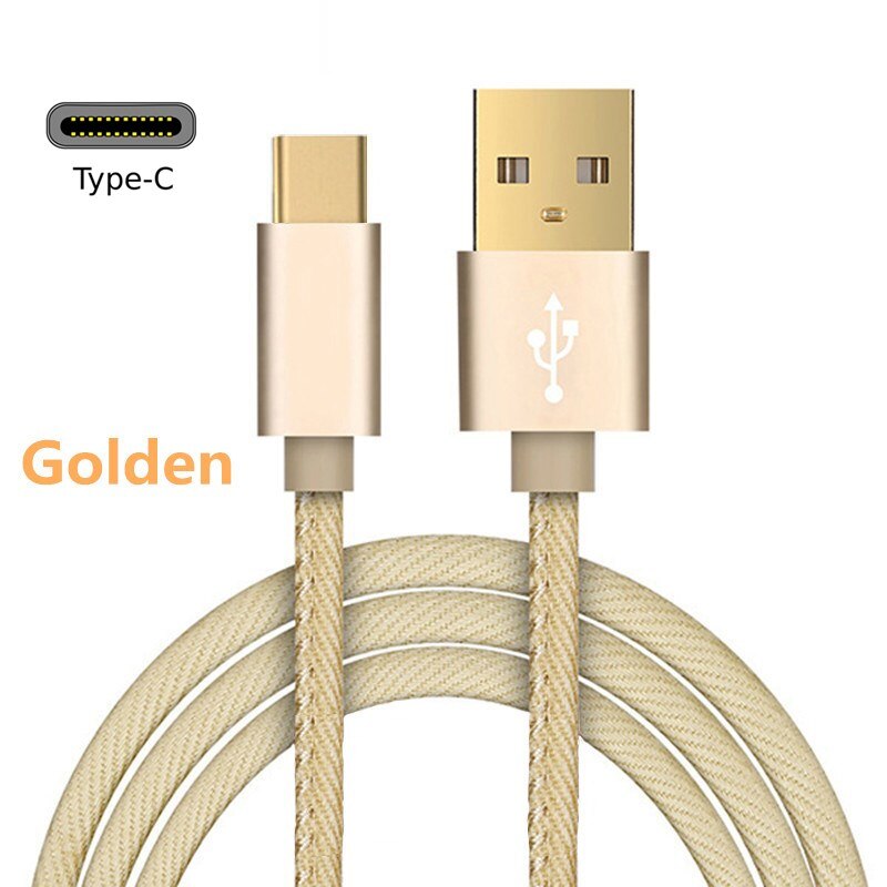 Buona 3A USB Tipo di Cavo C per Xiaomi Redmi Nota 7 USB-C Del Telefono mobile di Ricarica Veloce Tipo-C Cavo per Samsung galassia S9 S8 Più S10: d'oro   genere-C / 1.8m