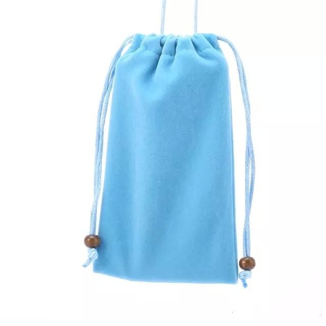 Universele Fluwelen Mobiele Telefoon Zachte Tas Voor Iphone Se 2 11 Por Xs Max 7 8 Plus Pouch Sleeve Voor huawei P40 Lite P40 Redmi Note 7: 5.5 inches / Blue