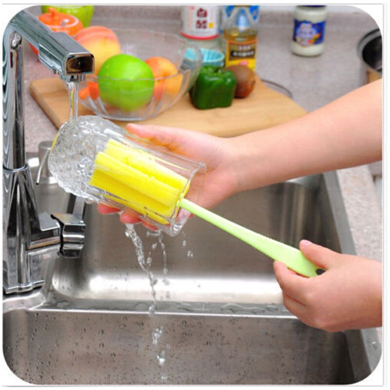 Popular Sponge Brush Baby Bottle cleaning Cup Glass Washing Cleaning Kitchen Cleaner Tool baby fedding accesses brushes