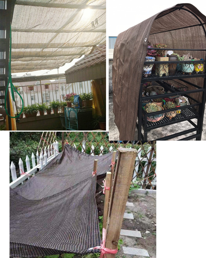 6 Naalden Dikke Koffie Kleur Tuin Zonnezeil Balkon Binnenplaats Zon Onderdak Netto Autodak Cover Luifel
