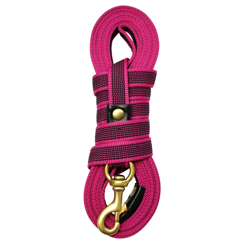 Nylon Hund Lange Leine Haustier Verfolgung Leine Schwarz Runde Seil Hunde gehen Ausbildung Blei Leinen 3 M/5 M /10 M/20 M Für Mittel groß Hunde: Rosa / 2M